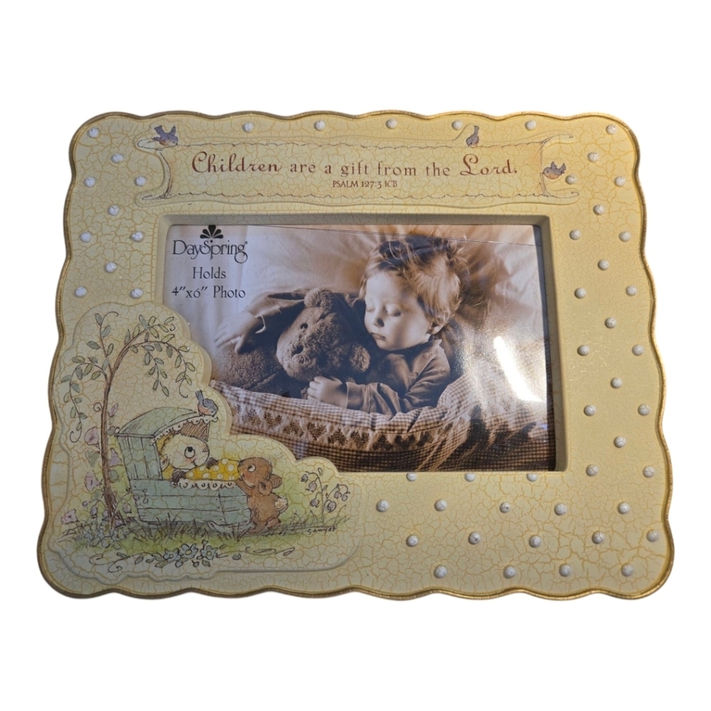 NWOT DaySpring Yellow Decorative Photo Frame - Picture 3 of 8